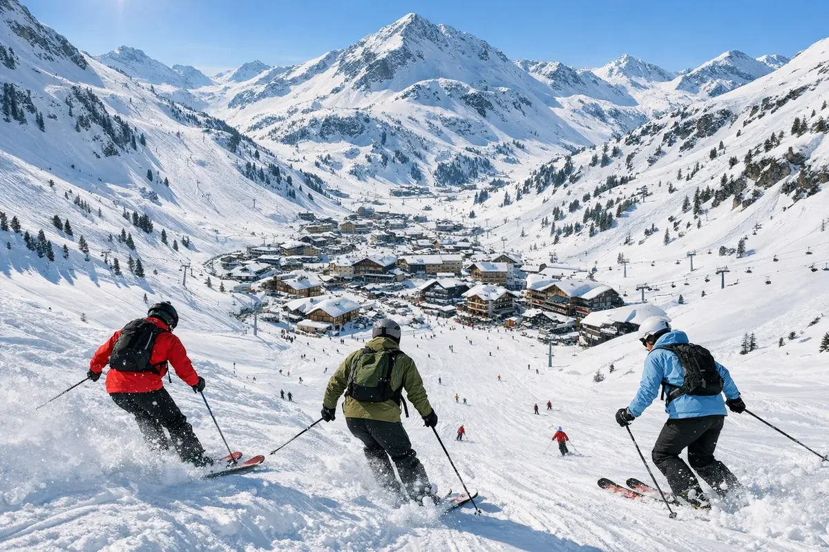 Skidåkning i Obertauern