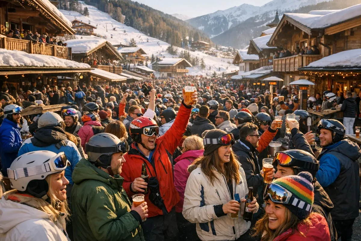 Skidåkning i Saalbach