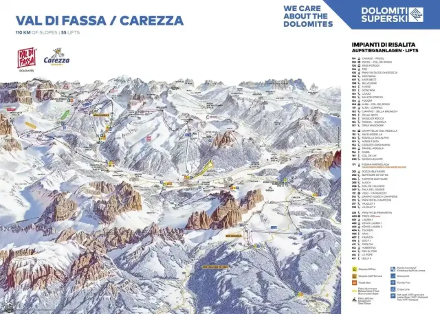 Pistkarta Canazei