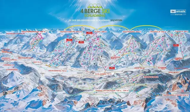 Pistkarta Dachstein West