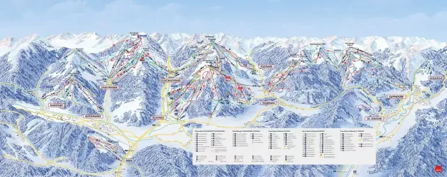 Pistkarta Flachau