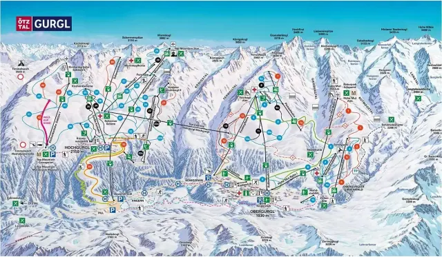 Pistkarta Obergurgl