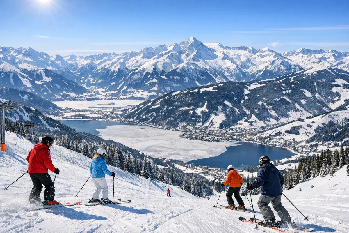 Skidåkning i Zell am See